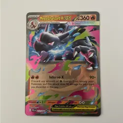 Mega Charizard X ex 013/094 Me02: Phantasmal Flames Holo Pokemon Card - Image 1