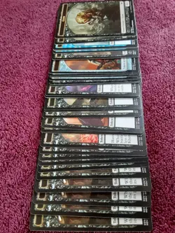 Magic the Gathering lot 32 Token Worm Germ Insect Myr Card Frog Lizard Cat - Image 3