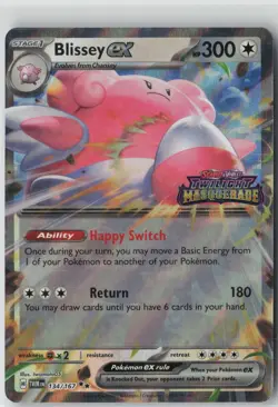 Blissey ex (Twilight Masquerade Stamped) RR Misc Cards & Products 134/167 NM - Image 1