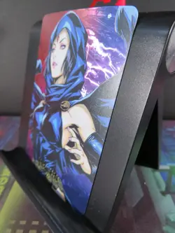 Raven DC Teen Titans Art Card Rare Holo Laser Collectible Comic Character CCG NM - Image 2