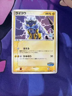 Raikou Pokemon Pokepark Promo Card 005/009 Vintage Very Rare Japan HP - Image 1