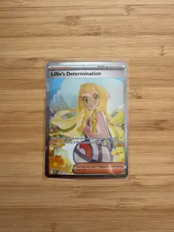 Lillie's Determination 184/132 Mega Evolution Card SIR Pokemon TCG Card NM - Image 1