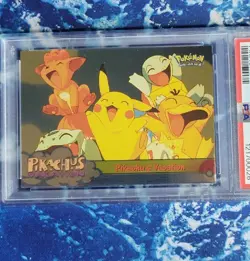 1999 Pikachu's Vacation Foil #42, PSA 8, Topps Pokemon Movie Edition - Image 2