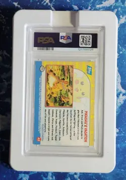 1999 Pikachu's Vacation Foil #42, PSA 8, Topps Pokemon Movie Edition - Image 3