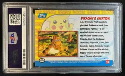 1999 Topps Pokemon the First Movie Pikachu s Vacation Foil (Blue Logo) #42 PSA 8 - Image 2