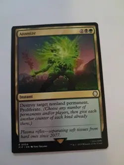 Atomize NM/M Fallout Commander Magic the Gathering PIP MTG - Image 1