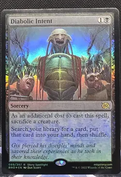 Diabolic Intent #89 The Brothers' War Foil Rare - Image 1