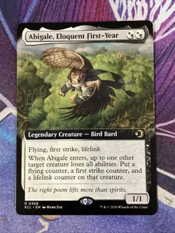 Abigale, Eloquent First-Year (Extended Art) MTG: Lorwyn Eclipsed - Image 1