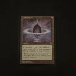 Magic The Gathering Tempest Lotus Petal #294 Lightly played - Image 1