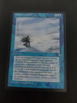 MTG Winter's Chill x1- -Ice Age-Lightly Played - Image 1