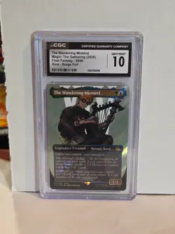 MTG The Wandering Minstrel Surge Foil #0548 - Final Fantasy - CGC Gem Mint 10 - Image 1