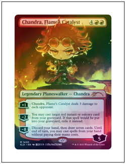 1x Chandra, Flame's Catalyst, Foil, Secret Lair, Magic, MTG NM - Image 1