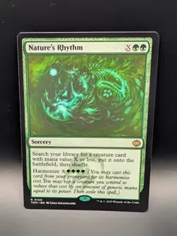 MTG - Nature's Rhythm - Non-Foil - Sorcery - TDM #150 - Rare - NM - Image 1