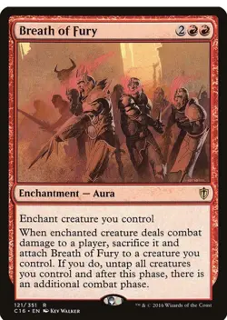 Breath of Fury - 121 - NM - Commander 2016 (C16) - MTG - Image 1