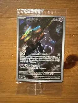 Pokemon Mewtwo TCG SVP 052 Scarlet Violet 151 UPC Sealed Promo Card - Image 1