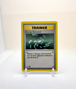 Pokemon Energy Removal 92/102 Base Set 1st Edition Shadowless Trainer - Image 1