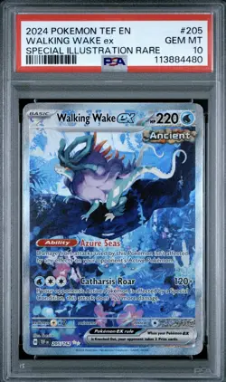 PSA 10 Walking Wake ex SIR 205/162 Pokemon Temporal Forces - Image 1