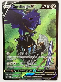 Corviknight V NM TG18/TG30 Silver Tempest Trainer Gallery Pokemon TCG Holo - Image 1