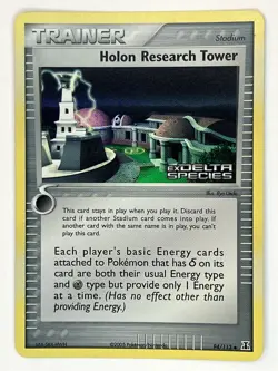 Holon Research Tower LP Stamped Delta Species 94/113 Pokemon TCG Reverse Holo - Image 1