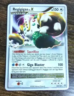 Regigigas Lv. X 100/100 Stormfront Pokemon Holo Ultra Rare (NM Front, LP Back) - Image 1