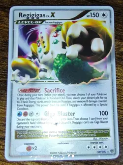 Regigigas Lv. X 100/100 Stormfront Pokemon Holo Ultra Rare (NM Front, LP Back) - Image 2