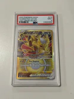 Pokemon 2022 Lost Origin Secret Full Art GIRATINA Vstar #212 PSA 9 Mint RARE - Image 1