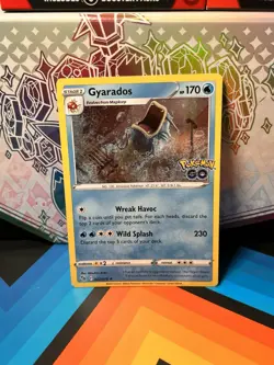 Gyarados 022/078 Pokemon GO Holo Rare Pokemon TCG Card NM-Mint NM - Image 1
