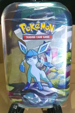 Pokemon TCG Scarlet & Violet Prismatic Evolutions Mini Tin SEALED NEW Glaceon - Image 1