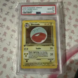 Pokemon Electrode Jungle 1st Edition Holo Rare #2 PSA 10 Gem Mint - Image 1