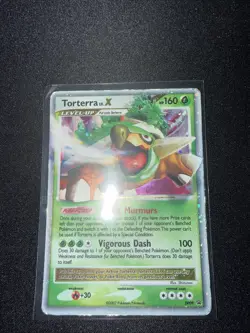 Pokemon TCG: Torterra LV.X DP09 Diamond and Pearl Black Star Promo - Image 1