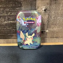 Pokemon TCG Kanto Friends Mini Tin Pikachu Collectible - NO PACKS - Card & Coin - Image 1
