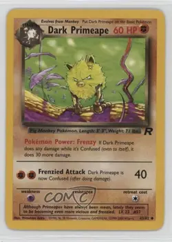Dark Primeape Pokemon Team Rocket #43 2000 - Image 1