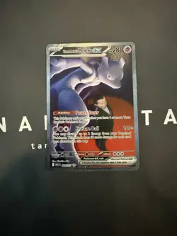 Team Rocket’s Mewtwo ex 281/217 SIR Secret Ascended Heroes Pokemon IN HAND MINT - Image 1