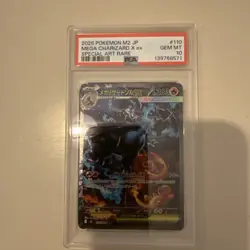 2025 POKEMON JAPANESE INFERNO X SPECIAL ART RARE #110 MEGA CHARIZARD X EX PSA 10 - Image 1