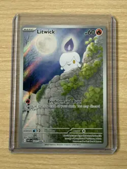 Litwick 101/086 Illustration Rare White Flare Pokemon TCG - NM / M - Image 4