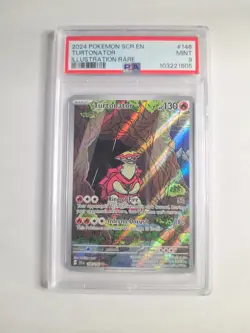 PSA 9 2024 Pokemon Scarlet & Violet Stellar Crown Turtonator #146/142 PSA 9 - Image 1