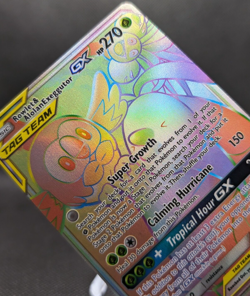 Pokemon Tcg - Rowlet & Alolan Exeggutor Gx 237/236 Hyper Rare Unified Minds NM - Image 1