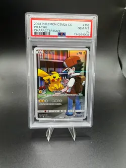 PSA 10 Pikachu 153/150 CHR Sun Moon Full Art Holo CSM2a CN Pokemon TCG - Image 1