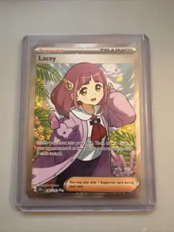 POKEMON LACEY 166/142 STELLAR CROWN -FULL ART Trainer -ULTRA RARE- HOLO NM/M - Image 1