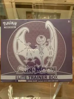 Pokemon Sun and Moon Base Set ETB Lunala Elite Trainer Box 2017 see photos 728192530920 - Image 1