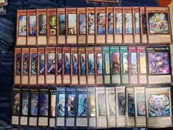 YuGiOh Complete 48 Card Mermail Atlantean Deck Core Shadow Squad Abyssrhine Fish - Image 1