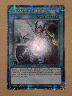 Crossout Designator RA02-EN063 Quarter Century Secret Rare YuGiOh! NM - Image 1