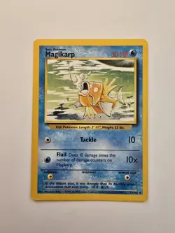 Magikarp 35/102 Base Set Vintage Pokemon Card Unlimited MP Condition - Image 1