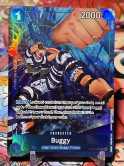 BUGGY - One Piece TCG OP02-058 - ALT ART AA Rare R - Paramount War - Image 1