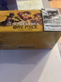 New One Piece Card Game [12x] Tin Pack Set Vol.2 [TS-02 Display English DashPack - Image 1