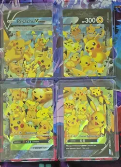 Pikachu V-Union [Set of 4] SWSH: Sword & Shield Promo Cards Holo - Image 2