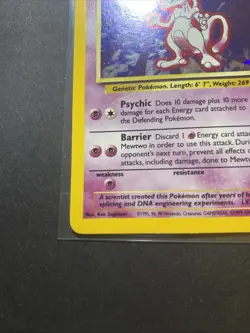 Mewtwo 010/130 Base Set 2 Holo Pokemon WOTC NM BEAUTIFUL PSA WORTHY! - Image 5