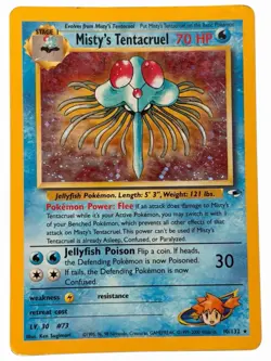 Misty's Tentacruel - 10/132 Gym Heros 2000 - Holo - WOTC Pokemon TCG - Image 1