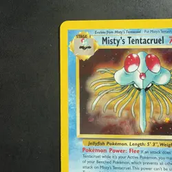 Pokemon TCG Misty's Tentacruel Gym Heroes Holo Card 10/132 Vintage WotC - Image 2