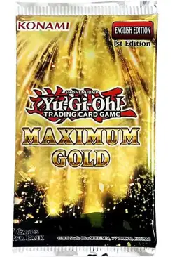 Yu-Gi-Oh! Maximum Gold Booster Pack 1st Edition English Factory Sealed - Image 1